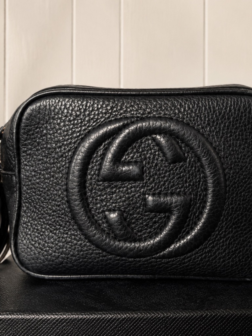 Gucci Soho Disco Black Leather Crossbody Purse
